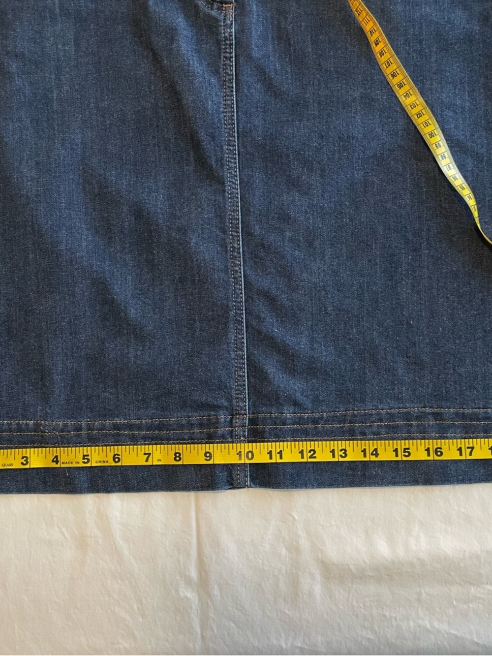 Boden Classic Dark Blue Denim Skirt - Women - Picture 7 of 7